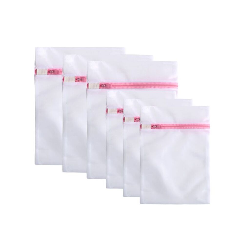 Traveling Washing  Bags Socks Underwear Clothes Net Mesh Bag Set (Pink)